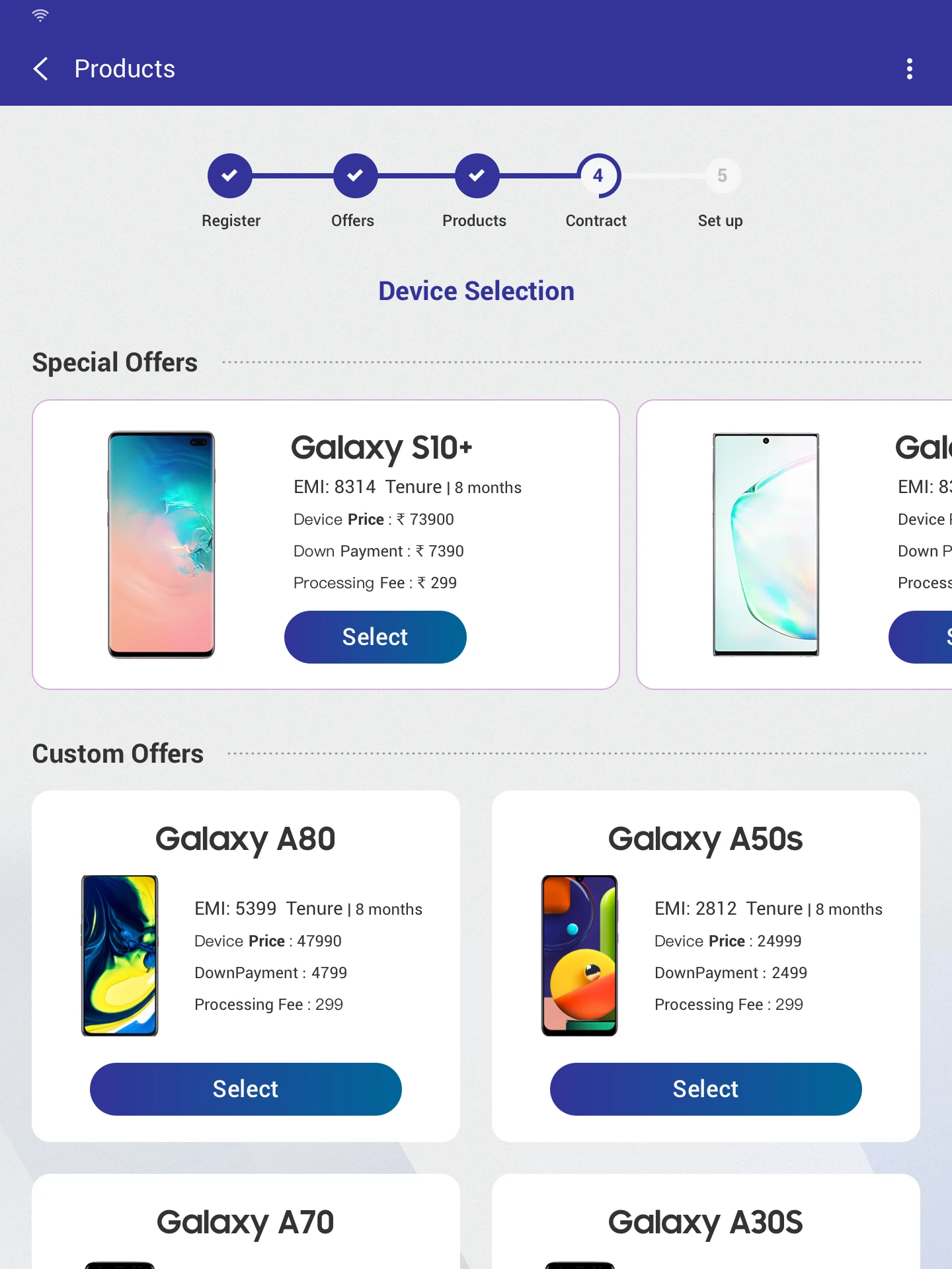Samsung Finance+ Merchant screenshot